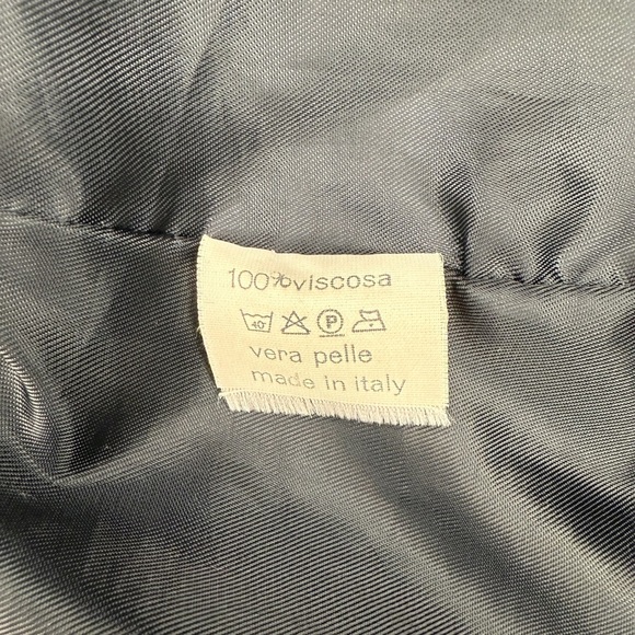 VERA PELLE Black Leather Jacket For Women  Made in Italy - Picture 6 of 7